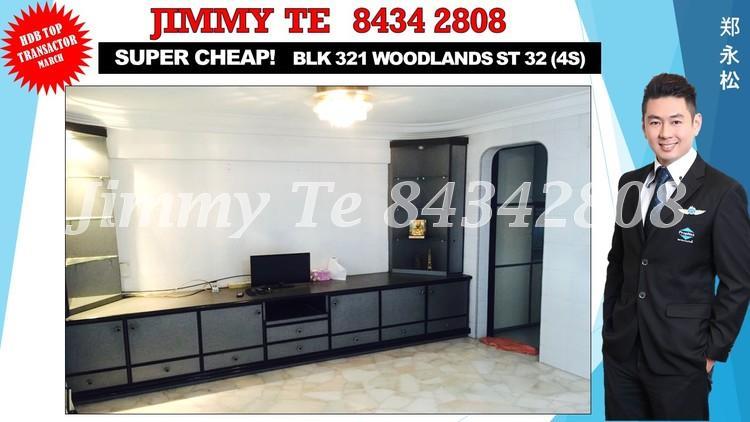 Blk 321 Woodlands Street 32 (Woodlands), HDB 4 Rooms #162615082